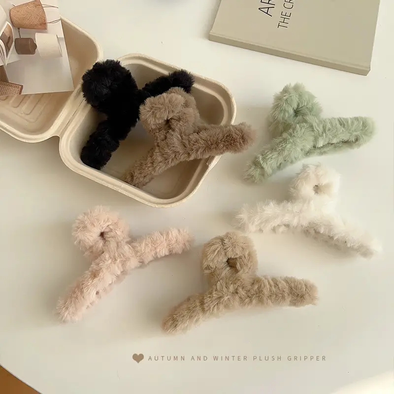Autumn Winter Plush Hairpins for Women 2022 - Image 8