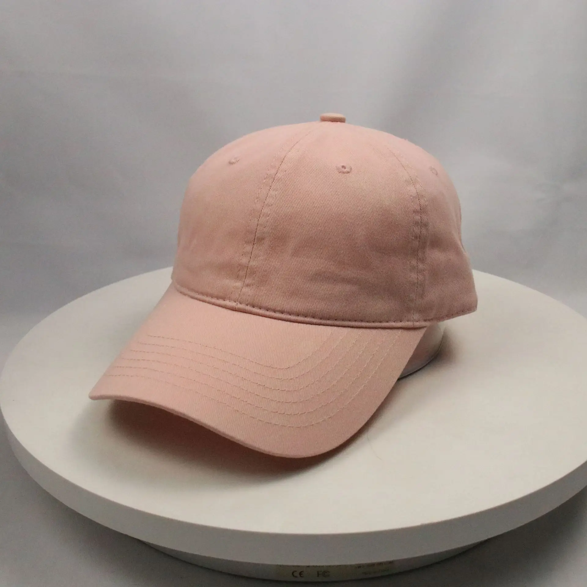 Men Grey Knitted Baseball Cap with Large Brim - Image 8