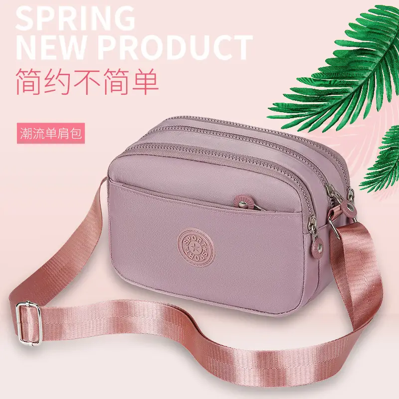 Waterproof Printed Women's Shoulder Bag Black White Yellow - Image 11
