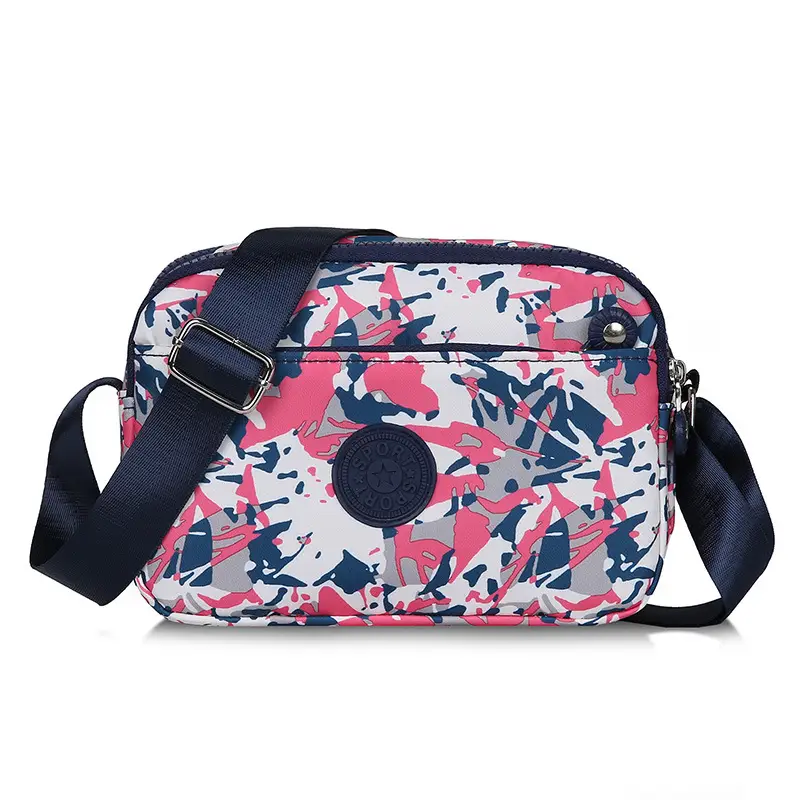 Waterproof Printed Women's Shoulder Bag Black White Yellow - Image 9