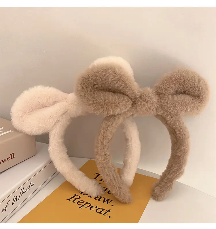 Plush Rabbit Ears Headband for Girls — feature 1