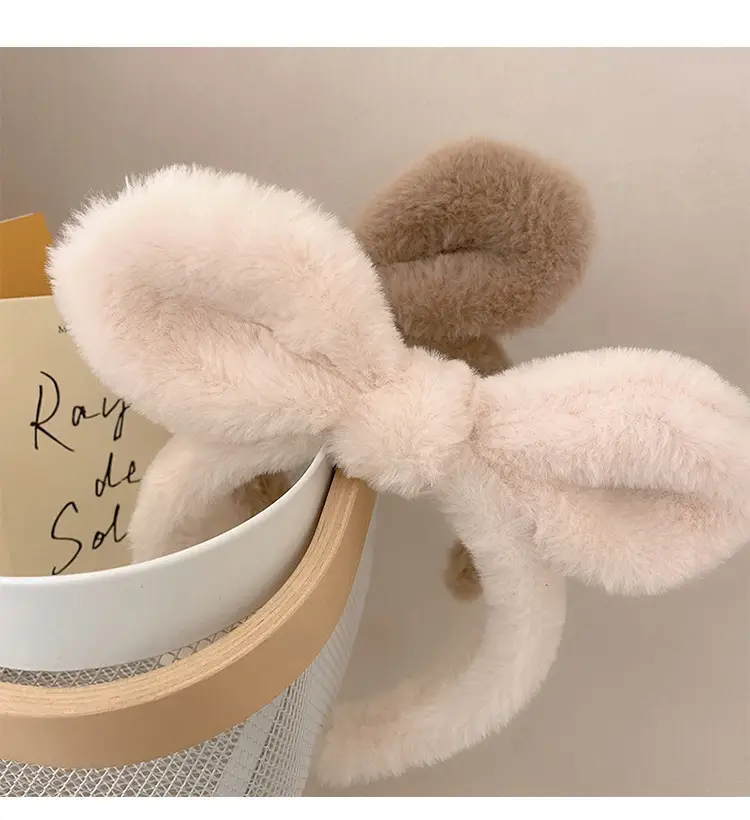 Plush Rabbit Ears Headband for Girls — feature 7