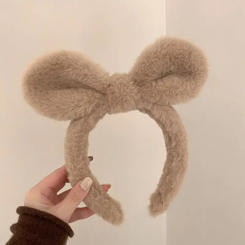Plush Rabbit Ears Headband for Girls - Image 2
