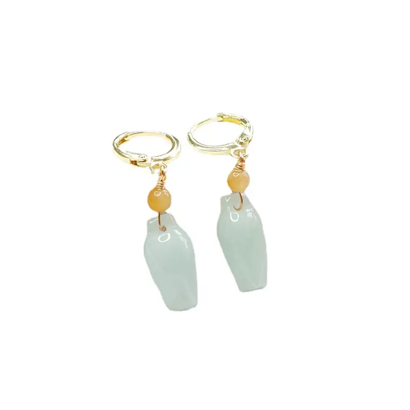 Guan Yu Natural Jade Earrings for Women Wholesale - Image 6