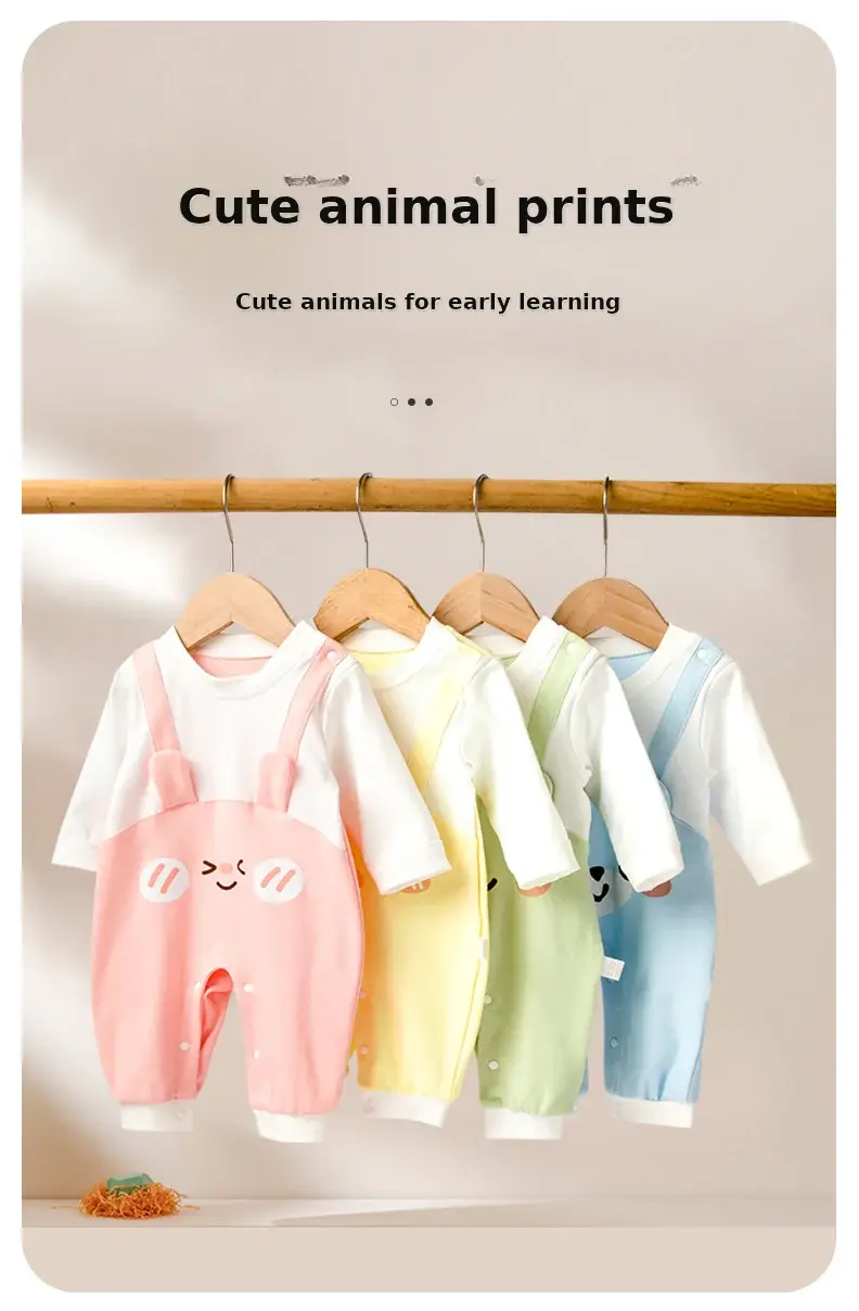 Pure Cotton Baby Jumpsuit Soft Pink Hippie Style — feature 7