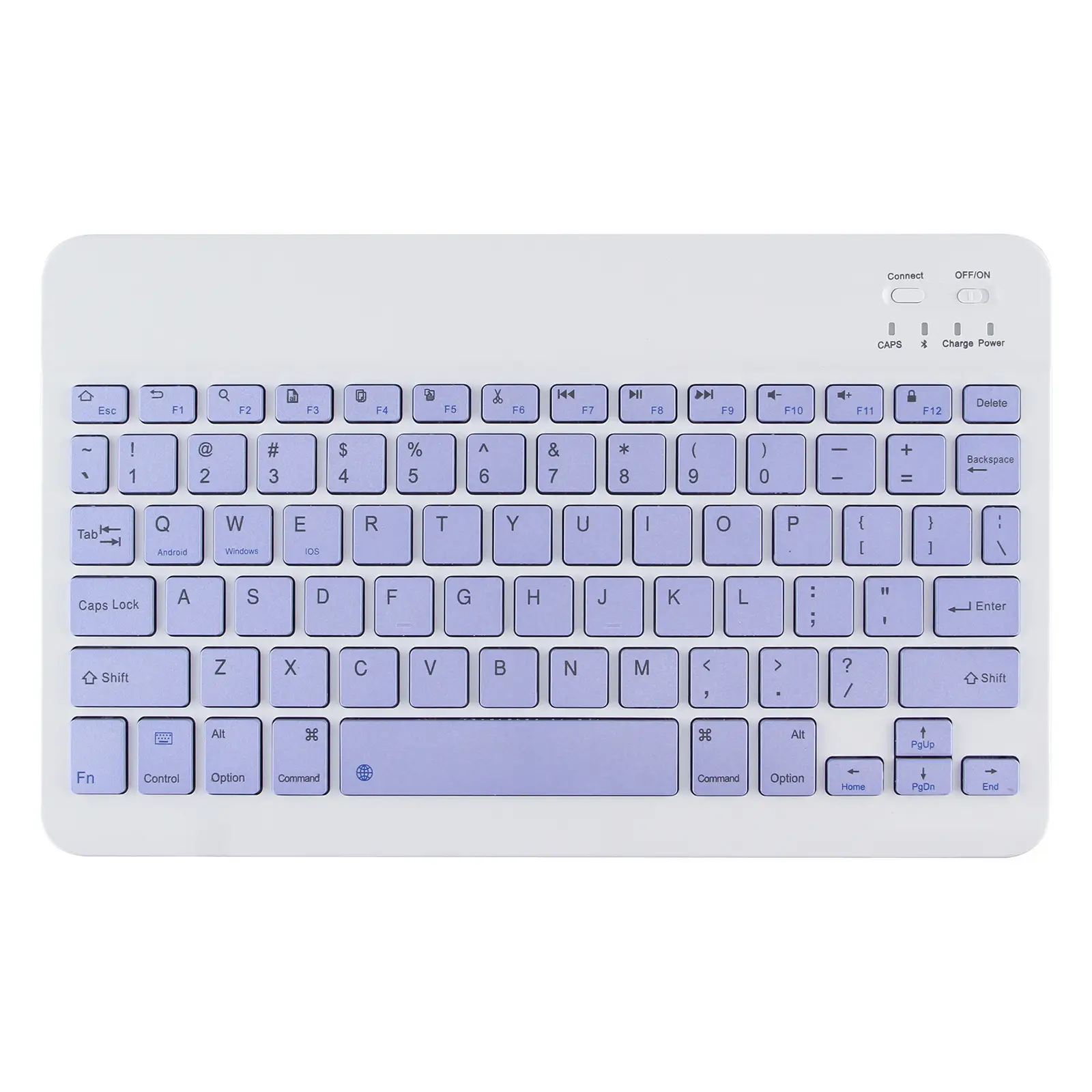 Wireless Bluetooth Keyboard Set for Android Apple, Beige, Backlit, Universal - Image 24