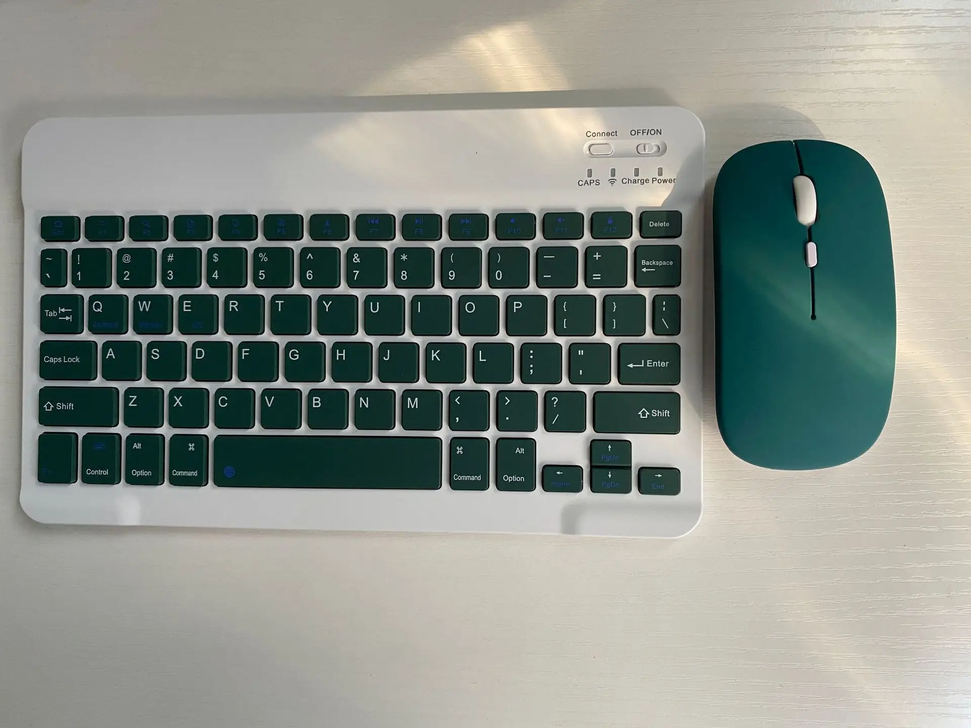 Wireless Bluetooth Keyboard Set for Android Apple, Beige, Backlit, Universal - Image 29