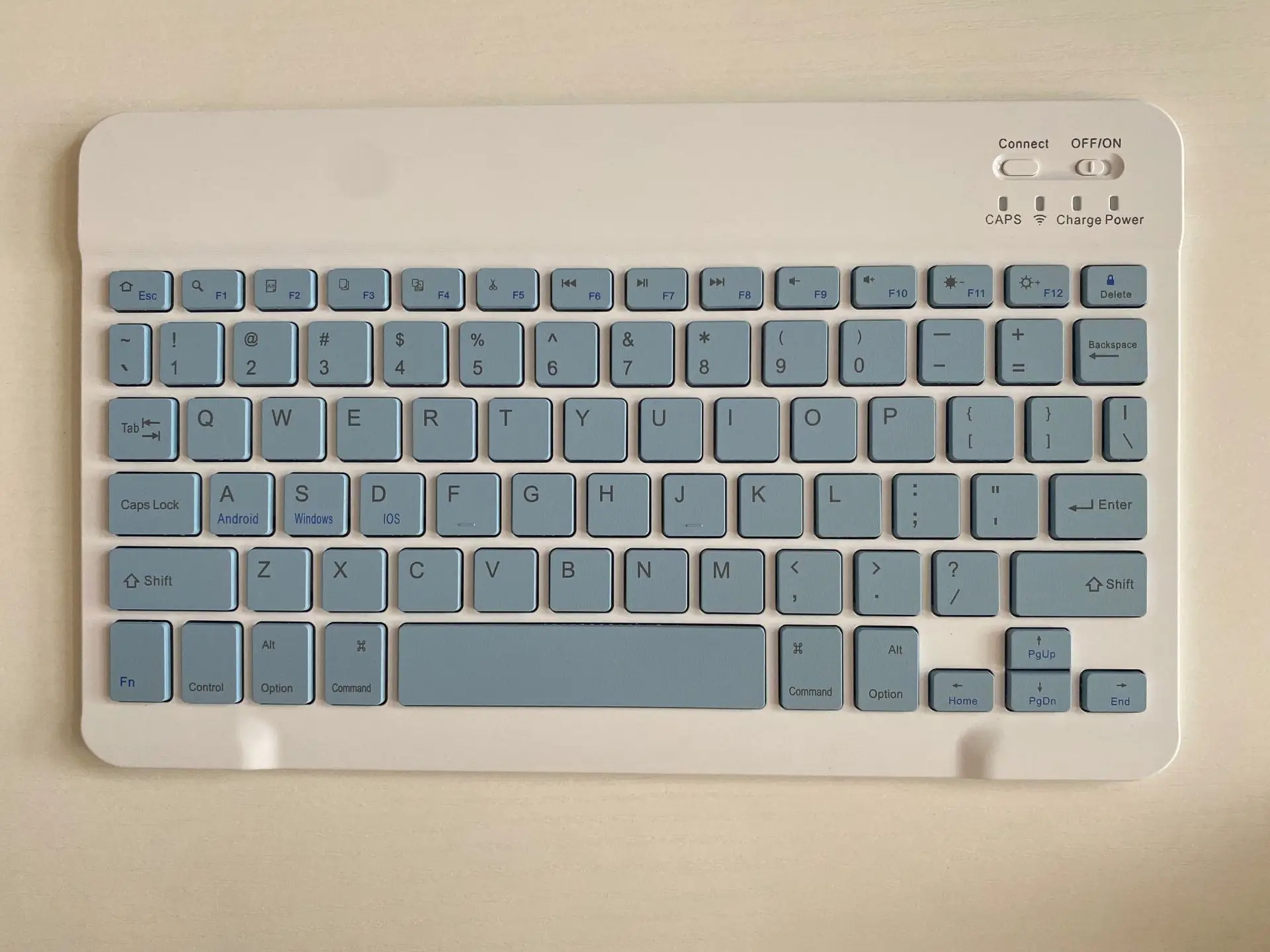 Wireless Bluetooth Keyboard Set for Android Apple, Beige, Backlit, Universal - Image 32