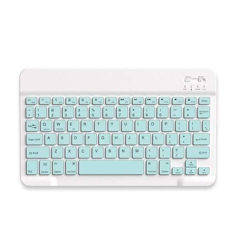 Wireless Bluetooth Keyboard Set for Android Apple, Beige, Backlit, Universal - Image 4