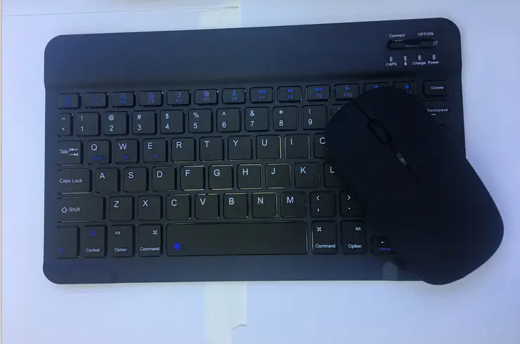 Wireless Bluetooth Keyboard Set for Android Apple, Beige, Backlit, Universal - Image 9