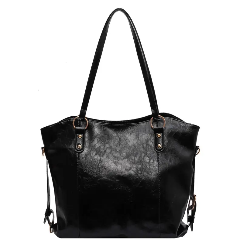 Brown Leather Tote Bag for Women 2022 New Size - Image 8