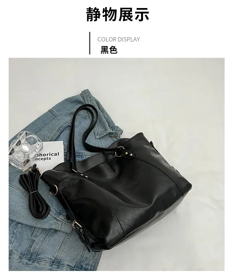 Brown Leather Tote Bag for Women 2022 New Size — feature 21