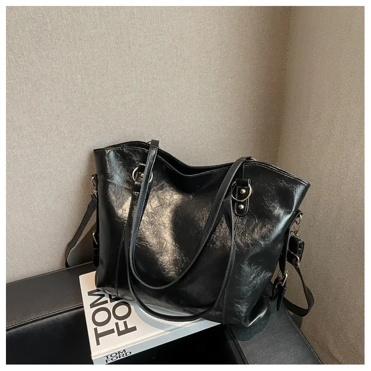 Brown Leather Tote Bag for Women 2022 New Size — feature 22