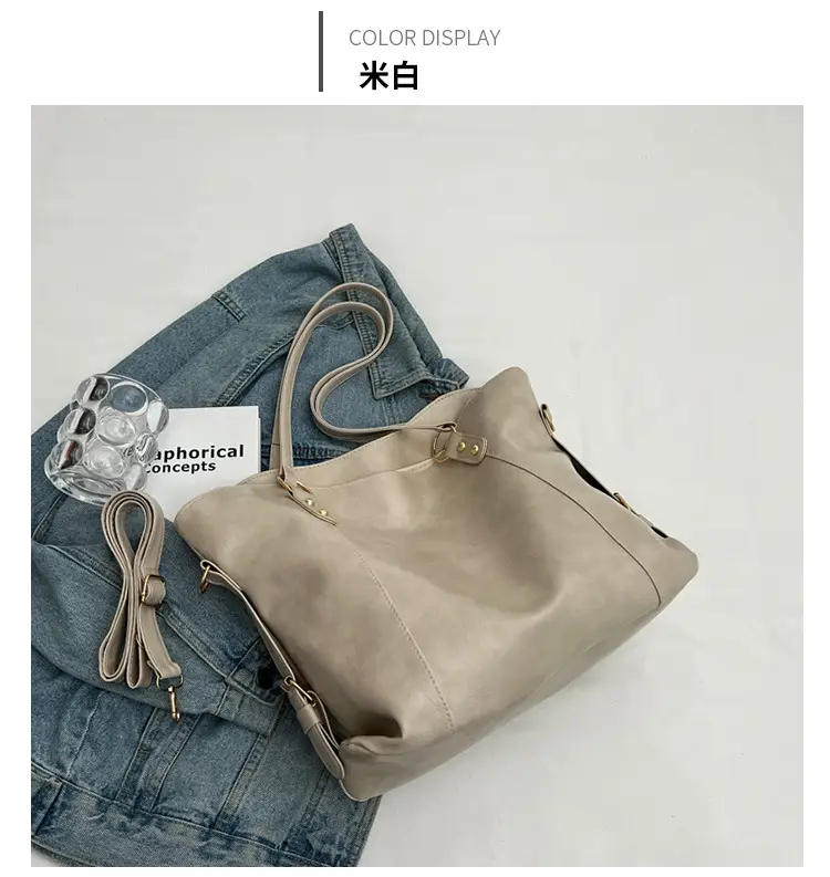 Brown Leather Tote Bag for Women 2022 New Size — feature 24