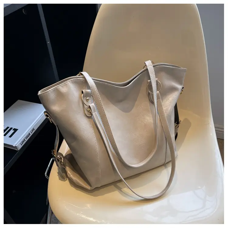 Brown Leather Tote Bag for Women 2022 New Size — feature 25