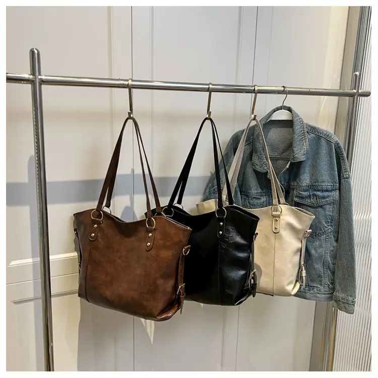 Brown Leather Tote Bag for Women 2022 New Size — feature 30