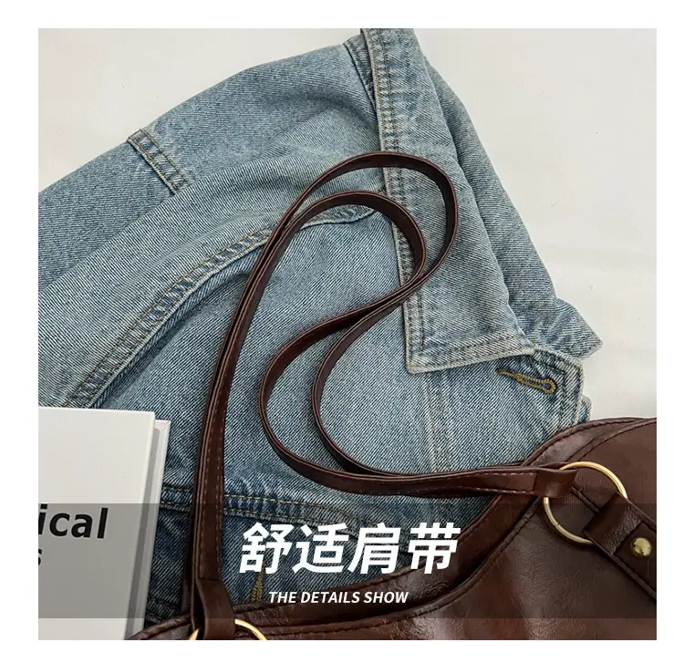 Brown Leather Tote Bag for Women 2022 New Size — feature 5