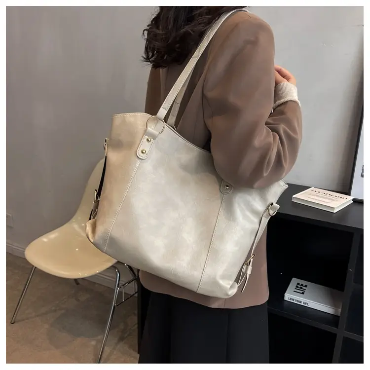Brown Leather Tote Bag for Women 2022 New Size — feature 9
