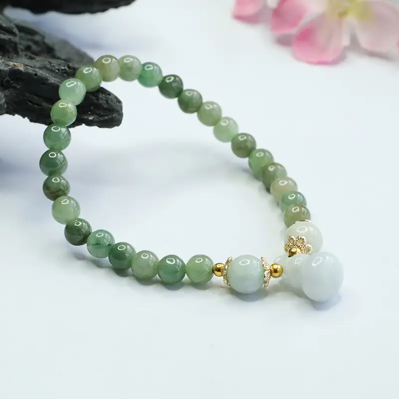 Guan Yu Jade Oil Green Bracelet Natural Grade - Image 3