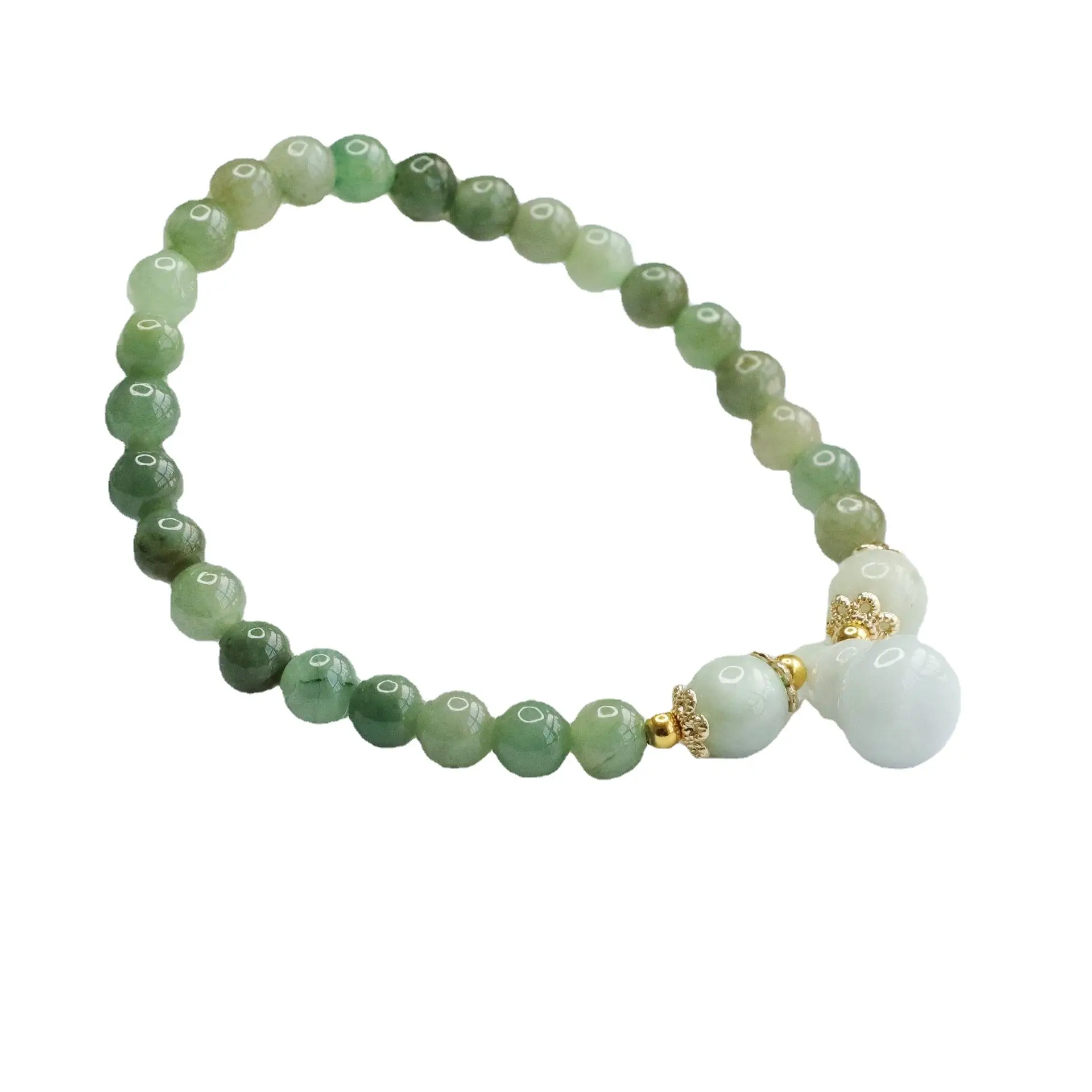 Guan Yu Jade Oil Green Bracelet Natural Grade - Image 5