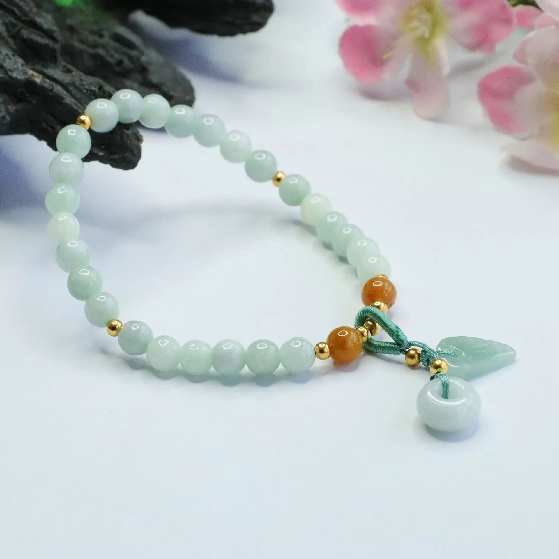 Guan Yu Jade Bracelet Peace Ring Natural Grade - Image 4