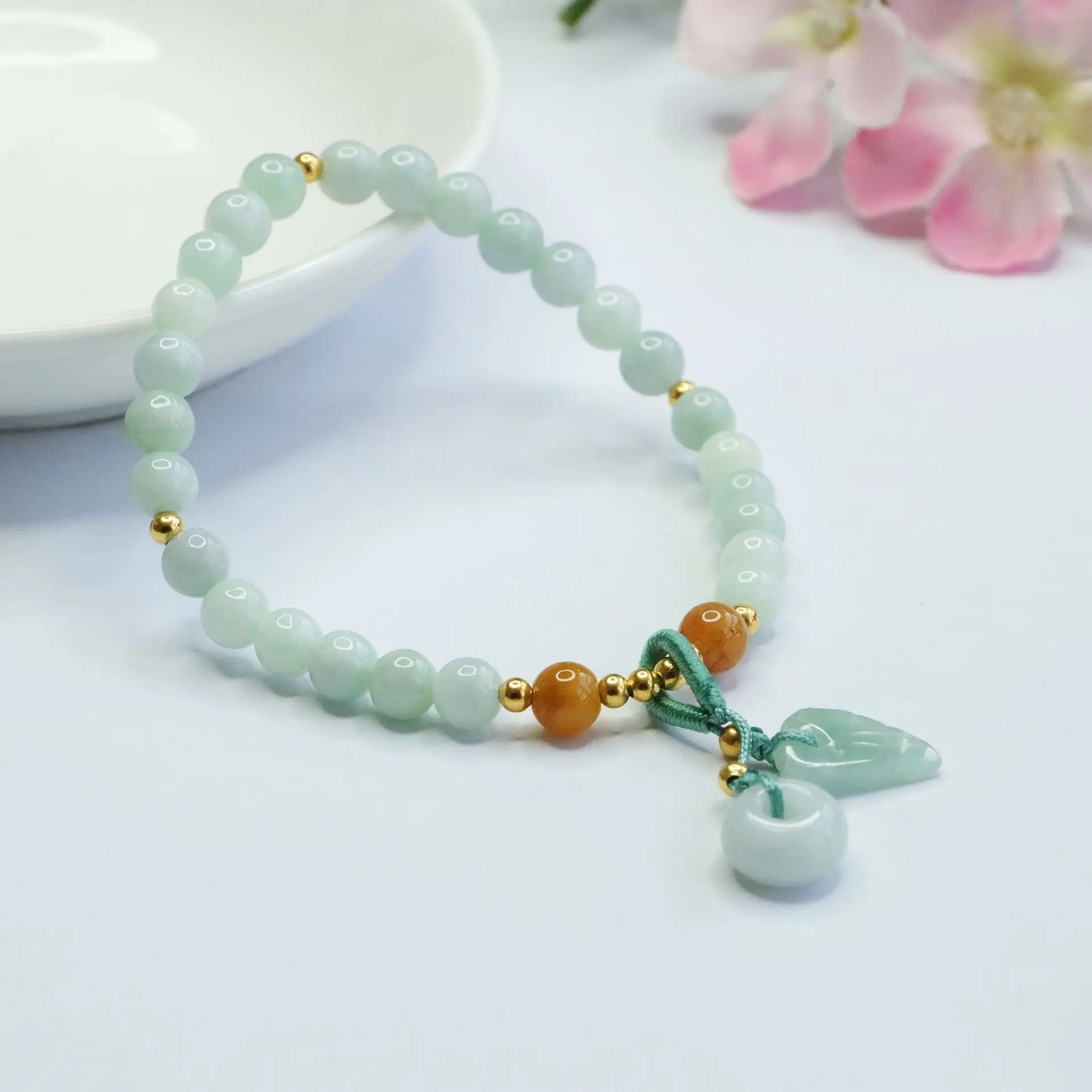 Guan Yu Jade Bracelet Peace Ring Natural Grade — feature 6