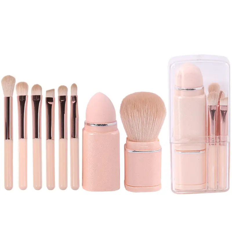 Yasna 8-in-1 Mini Makeup Brush Set for Blush & Eye Details - Image 9
