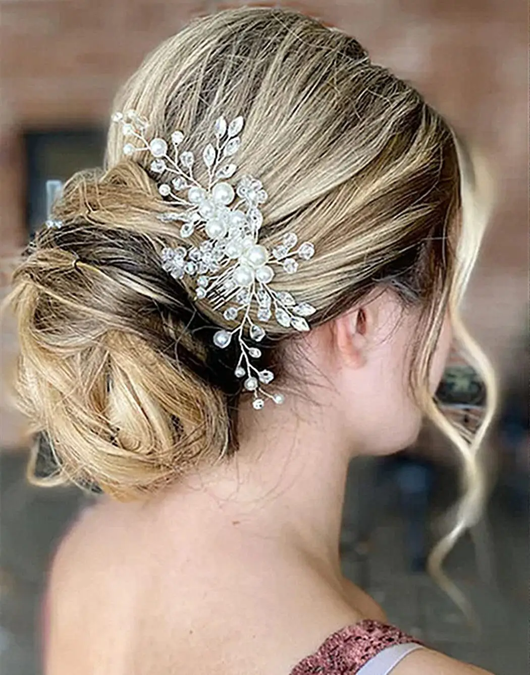 2022 New Pearl Hair Comb White Crystal Hair Accessory for Banquet Updo Bride Hairpin Wholesale Celebrity Style — feature 12