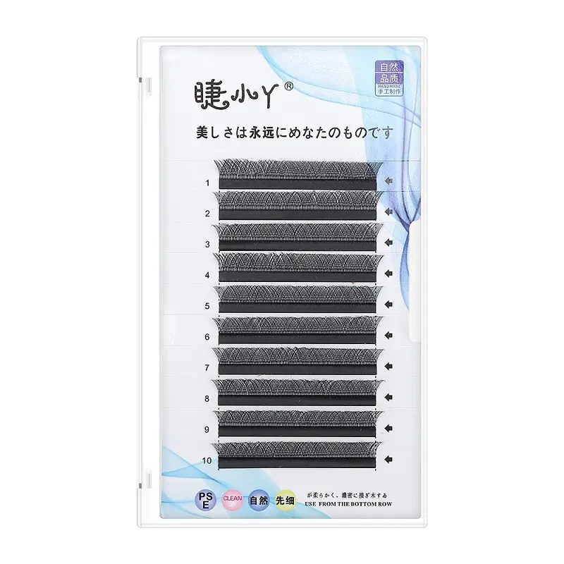 Y-Shaped Grafted False Eyelashes 0.07 Mesh Baby Braided Blooming - Image 8