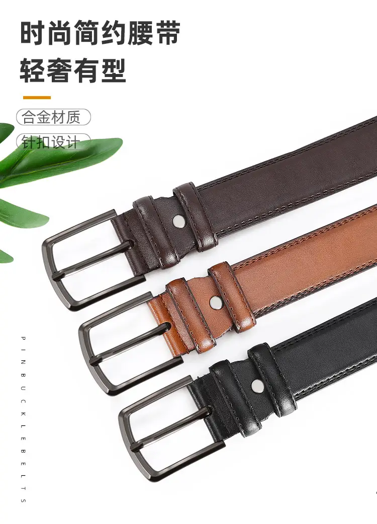 New Men's Black Alloy Belt All Season β feature 1