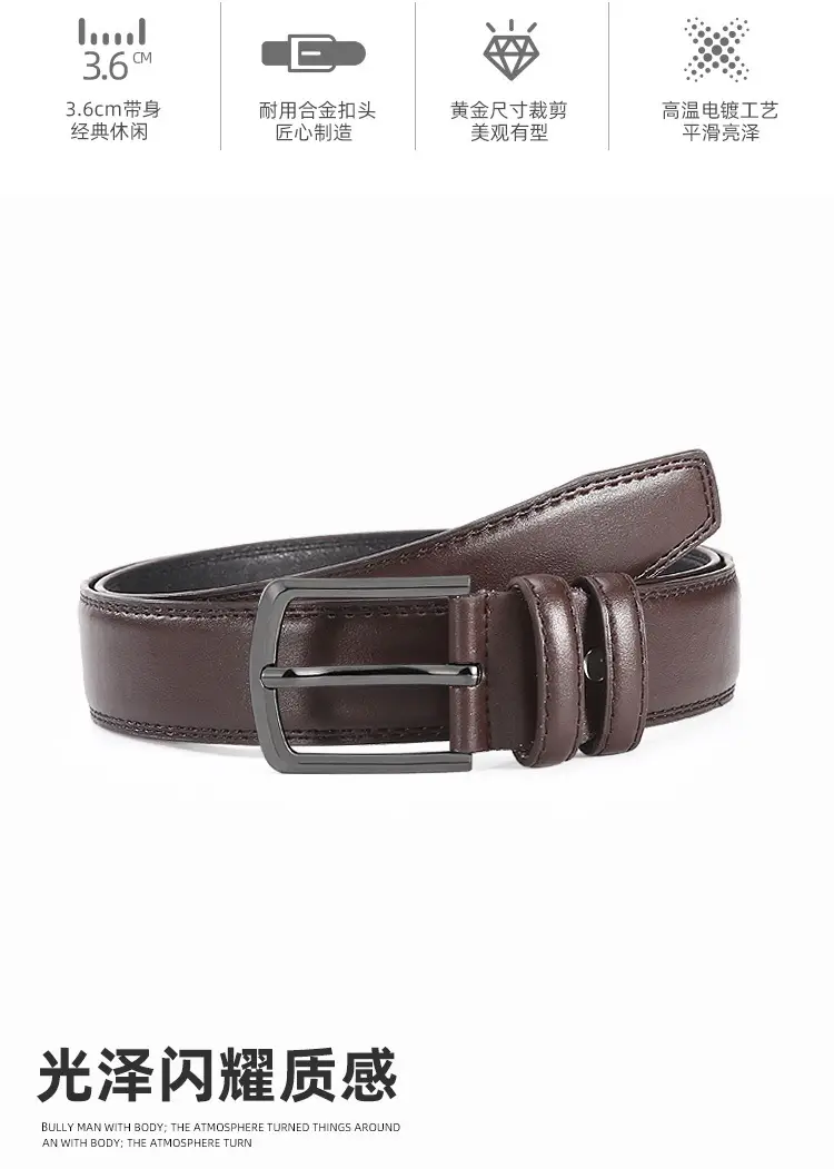 New Men's Black Alloy Belt All Season β feature 2