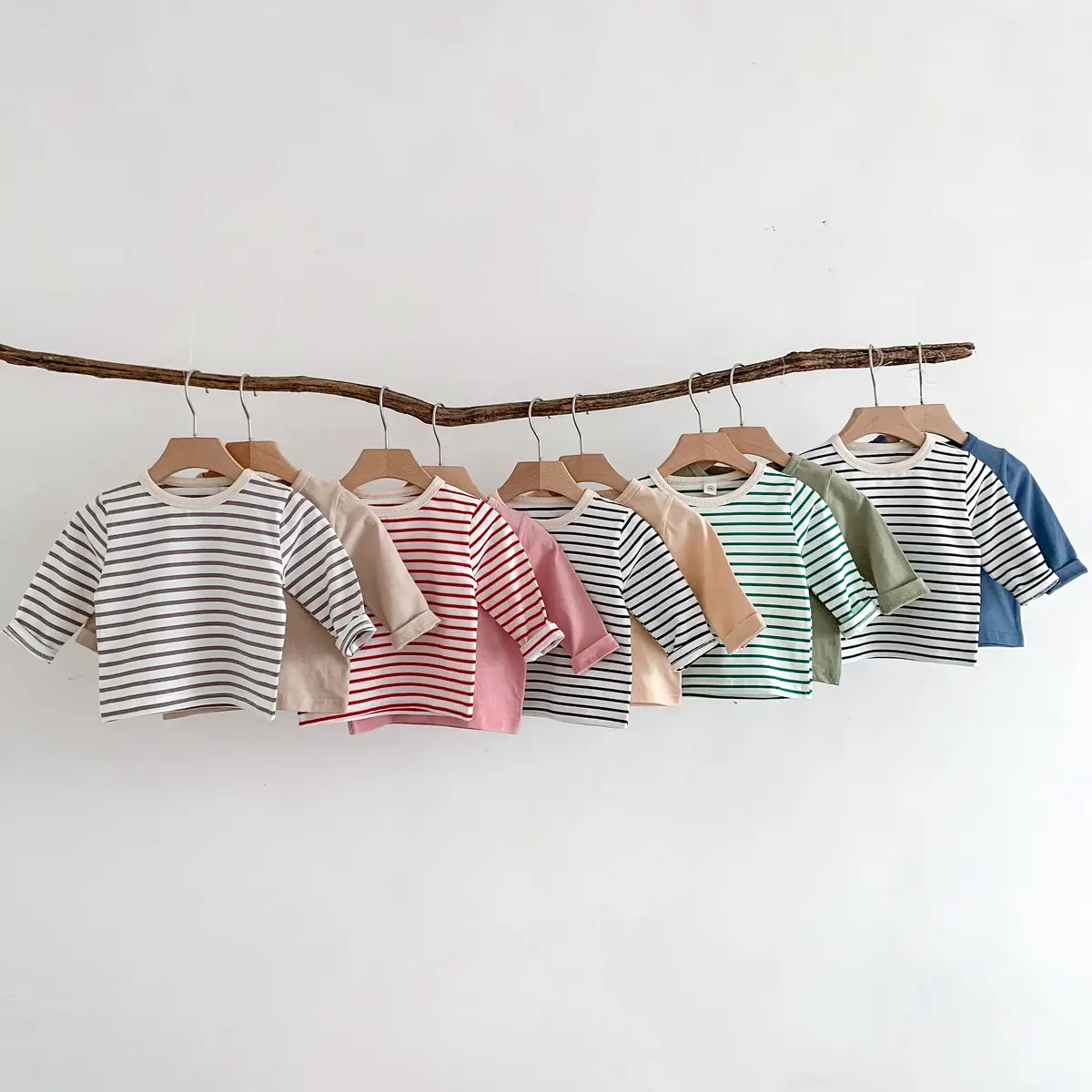 Baby Cotton Striped T-Shirt Boys Autumn Spring