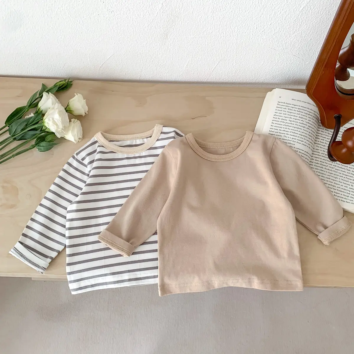 Baby Cotton Striped T-Shirt Boys Autumn Spring