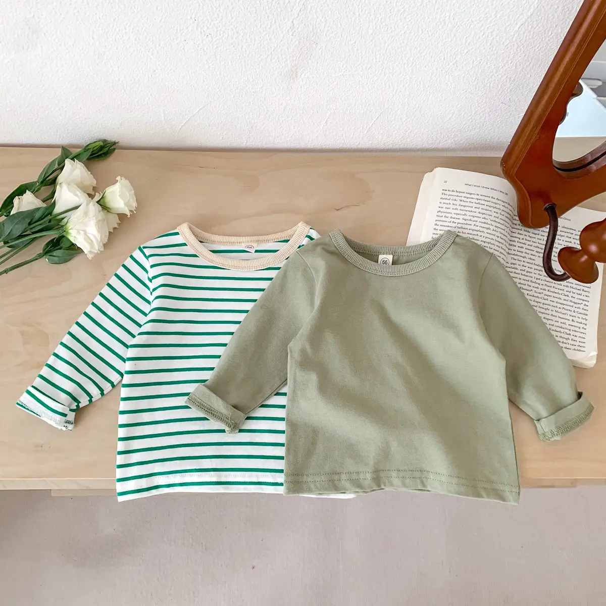 Baby Cotton Striped T-Shirt Boys Autumn Spring