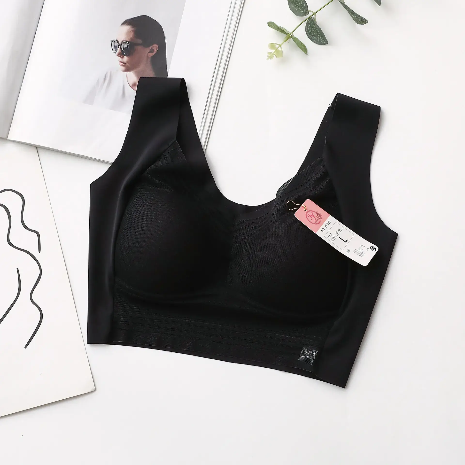 Wire-Free Push-Up Vest Bra for 105kg Women - Image 5