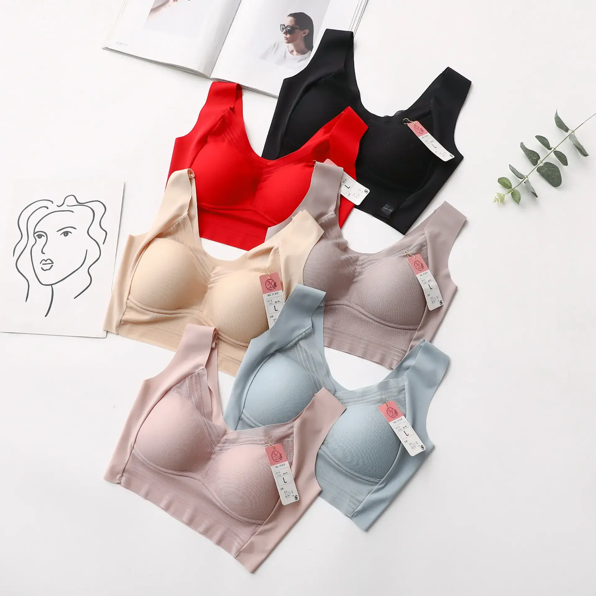 Wire-Free Push-Up Vest Bra for 105kg Women — feature 2