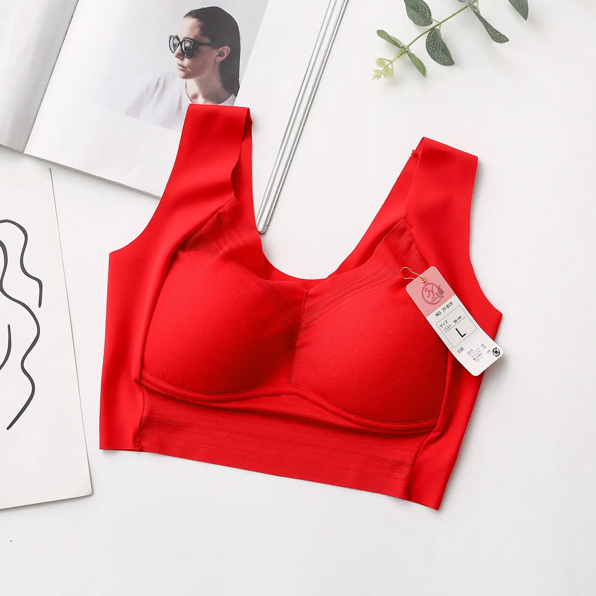 Wire-Free Push-Up Vest Bra for 105kg Women — feature 4