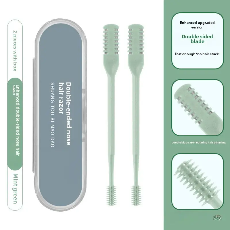 Double-Sided Nose Hair Knife with Soft Rotating Head - Image 11