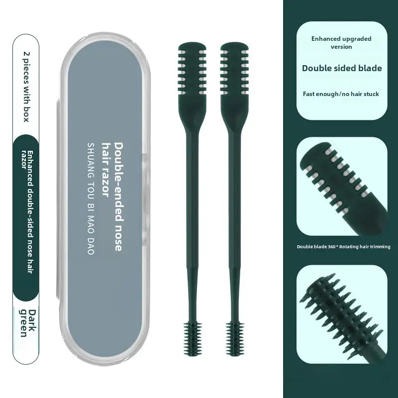 Double-Sided Nose Hair Knife with Soft Rotating Head - Image 12