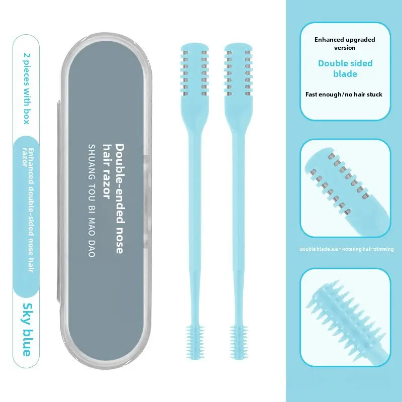 Double-Sided Nose Hair Knife with Soft Rotating Head - Image 14