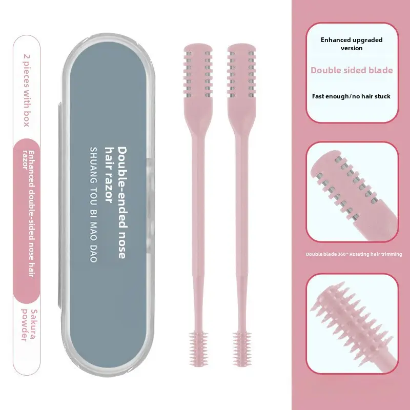 Double-Sided Nose Hair Knife with Soft Rotating Head - Image 15