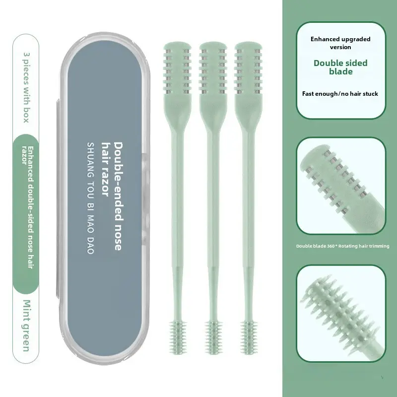 Double-Sided Nose Hair Knife with Soft Rotating Head - Image 16