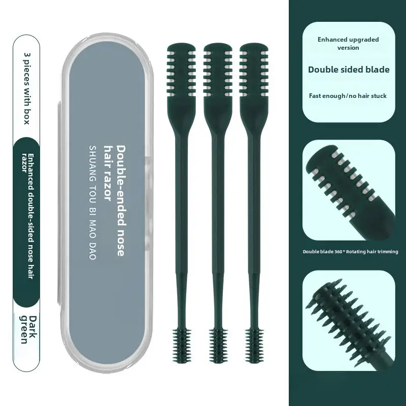 Double-Sided Nose Hair Knife with Soft Rotating Head - Image 17