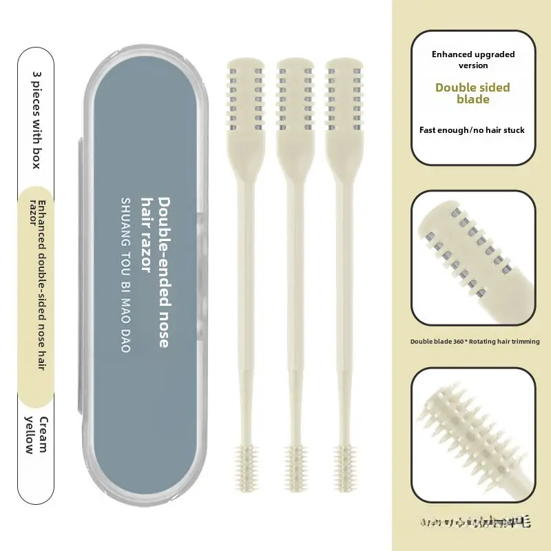 Double-Sided Nose Hair Knife with Soft Rotating Head - Image 18