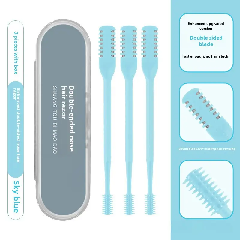 Double-Sided Nose Hair Knife with Soft Rotating Head - Image 19
