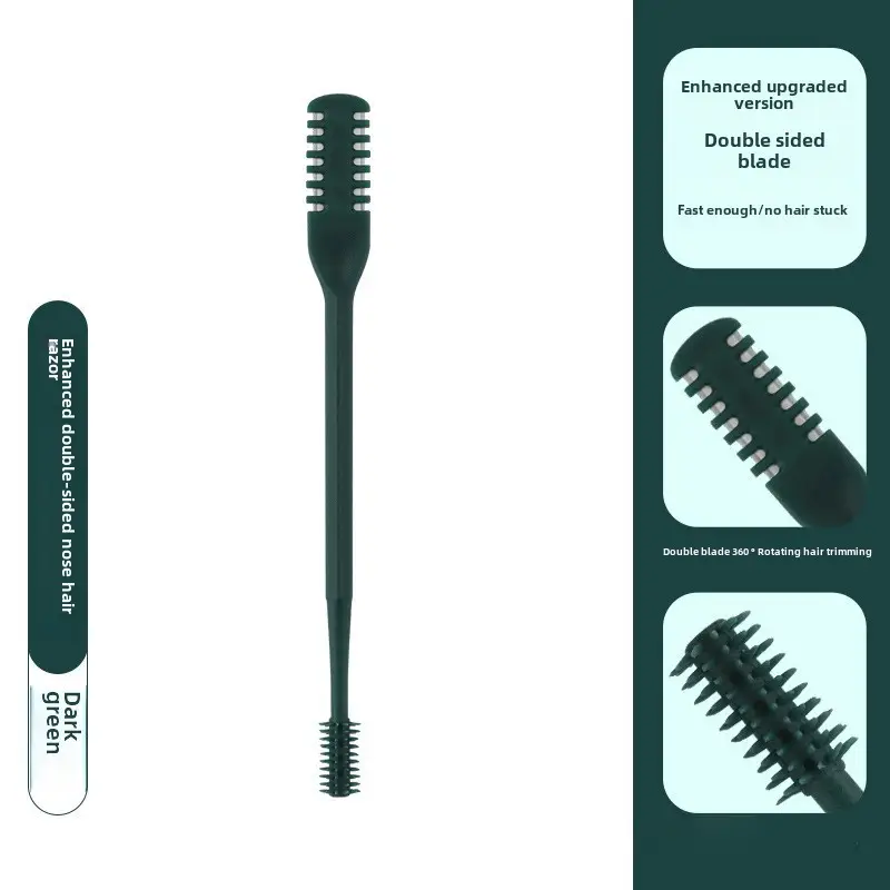Double-Sided Nose Hair Knife with Soft Rotating Head - Image 2