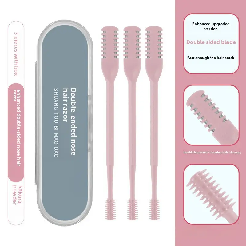 Double-Sided Nose Hair Knife with Soft Rotating Head - Image 20