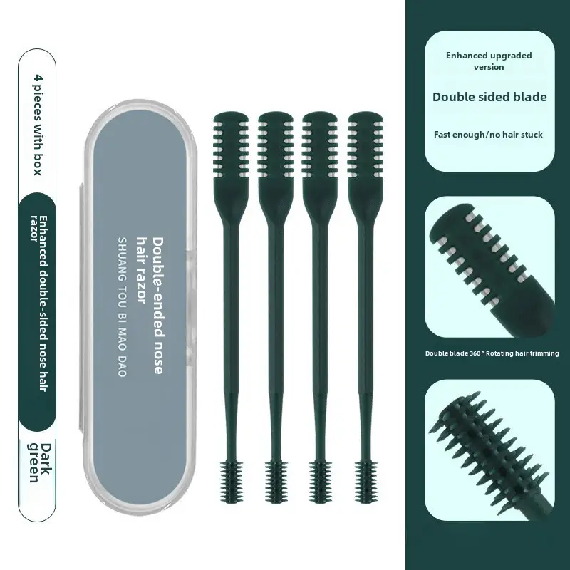 Double-Sided Nose Hair Knife with Soft Rotating Head - Image 22