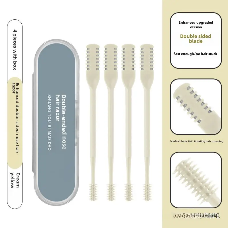 Double-Sided Nose Hair Knife with Soft Rotating Head - Image 23