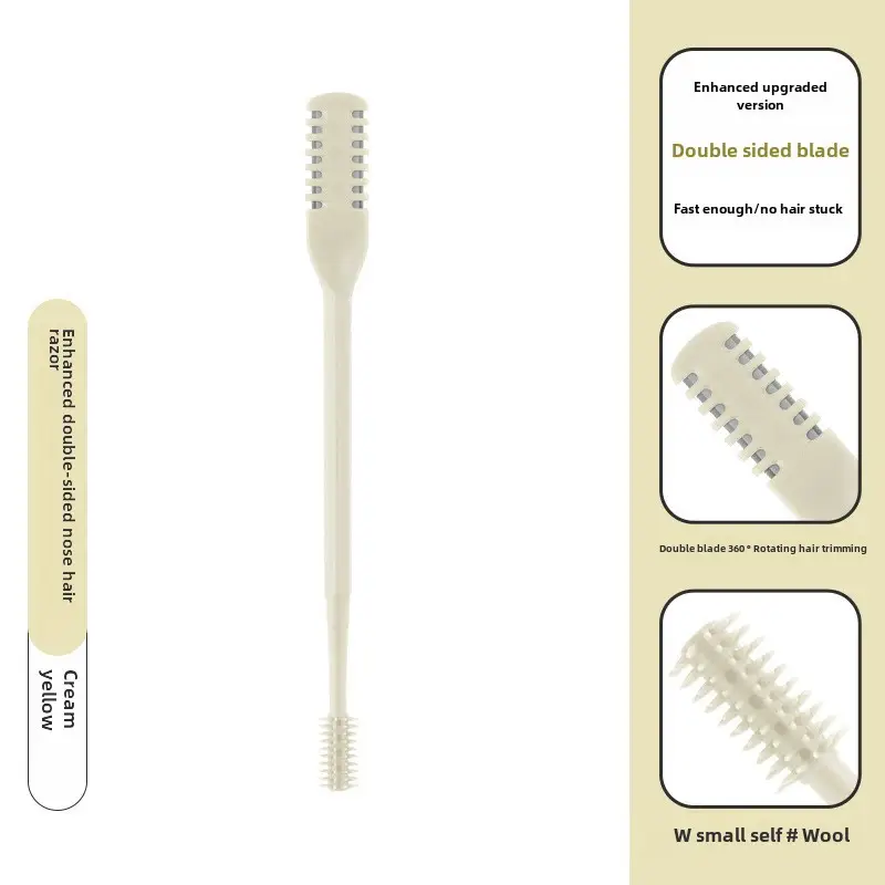 Double-Sided Nose Hair Knife with Soft Rotating Head - Image 3